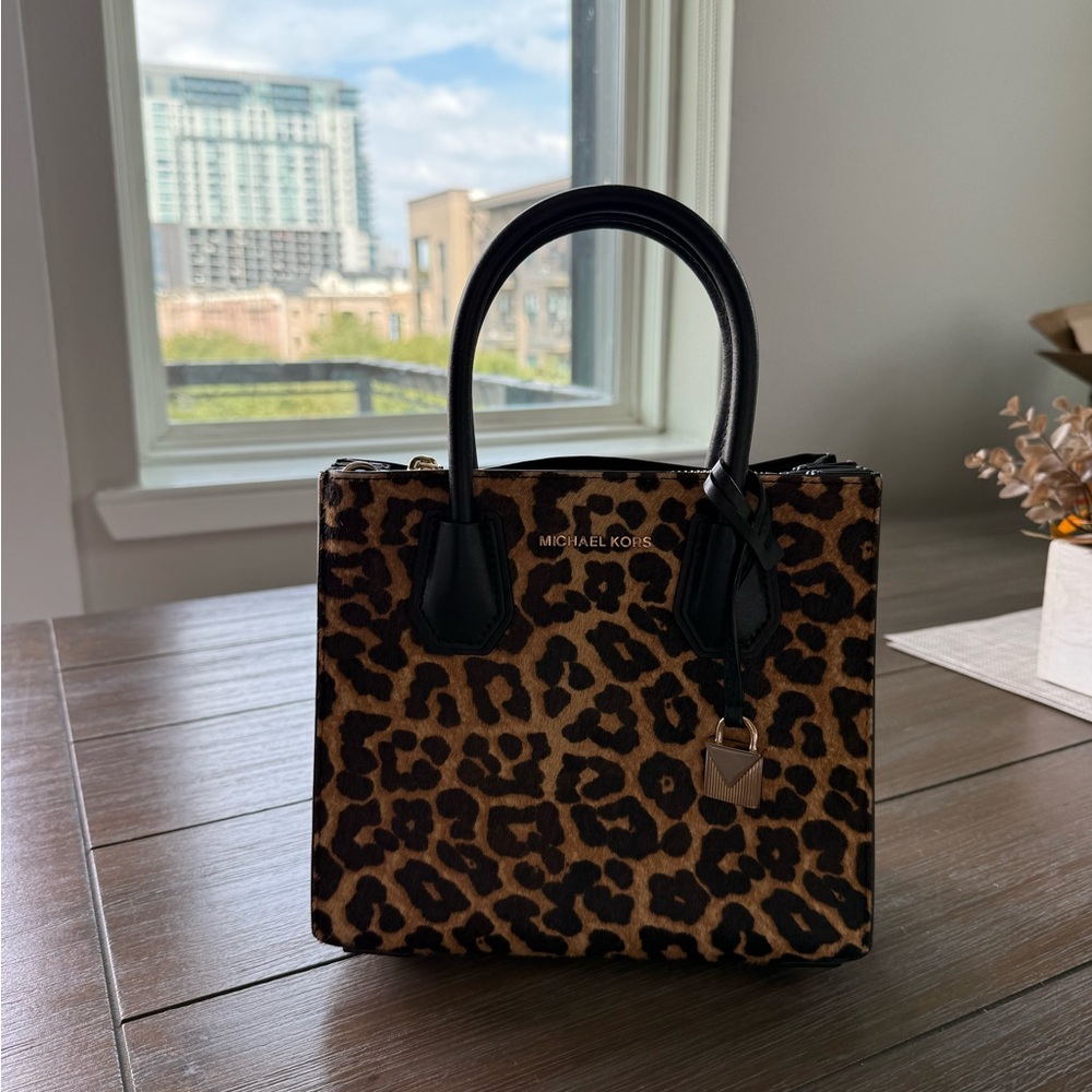 Michael Kors Leopard Mercer Handbag